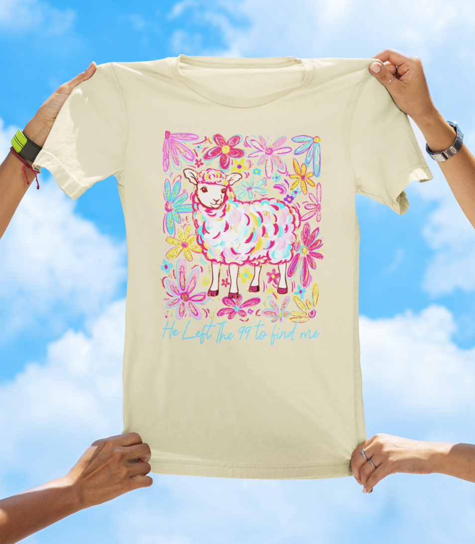 He Left the 99 to Find Me — Luke 15:4-7 | Floral Faith Tee - The Southern Yankee
