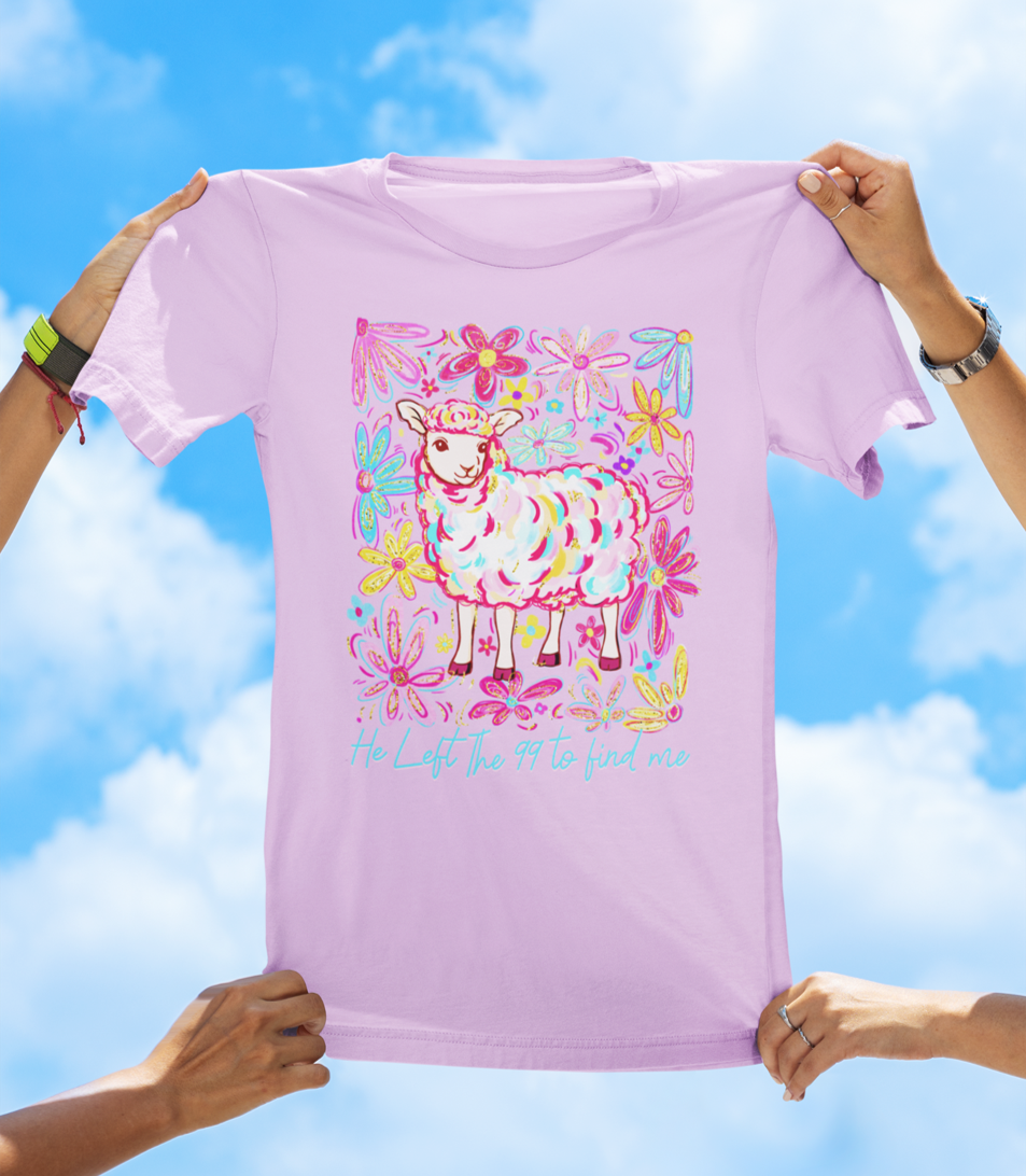 He Left the 99 to Find Me — Luke 15:4-7 | Floral Faith Tee - The Southern Yankee