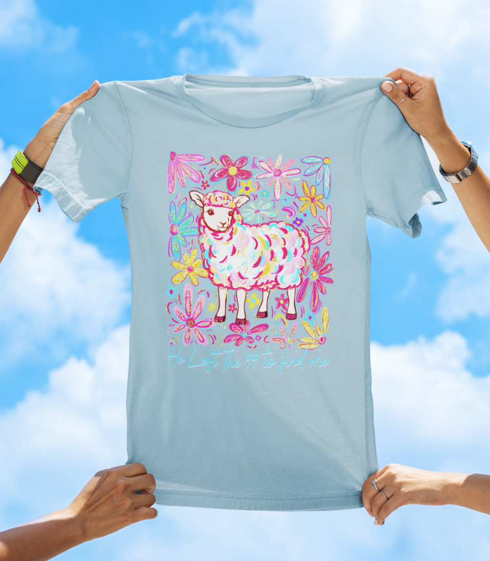 He Left the 99 to Find Me — Luke 15:4-7 | Floral Faith Tee - The Southern Yankee