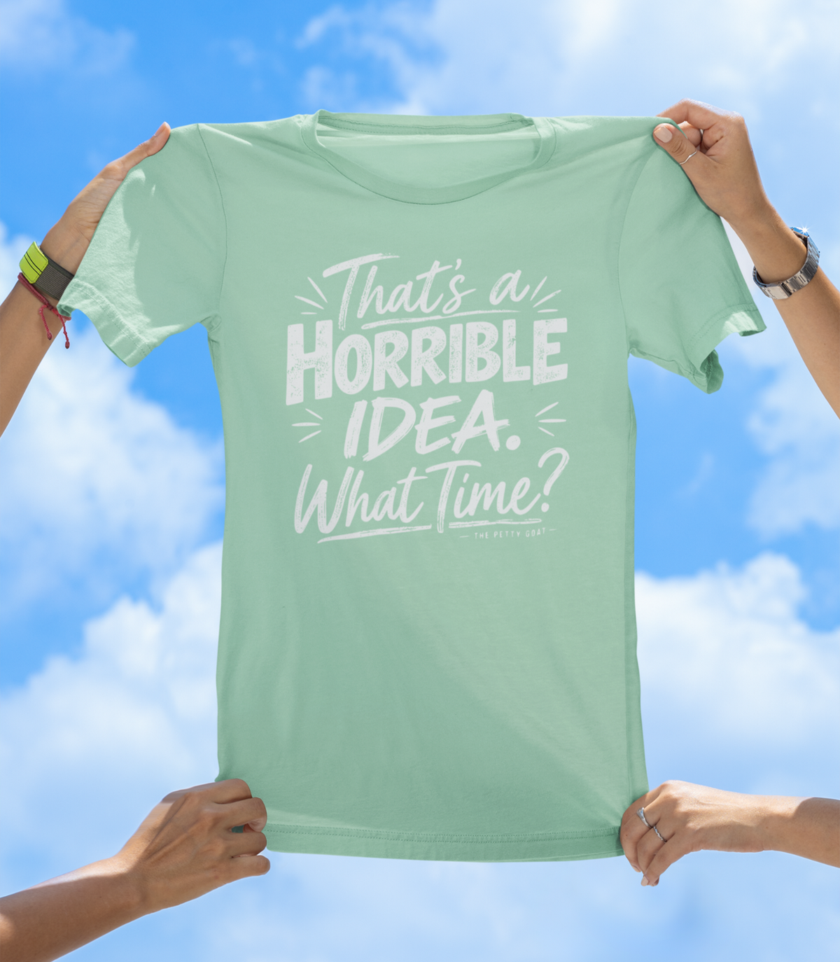 That’s a Horrible Idea. What Time? T-Shirt – Funny Sarcastic Graphic T-Shirt - The Southern Yankee
