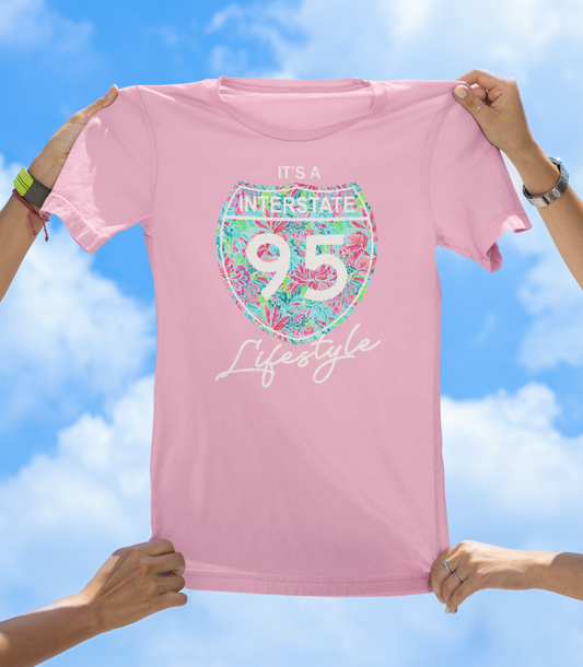 It’s a Lifestyle – Interstate 95 T-Shirt | Preppy Road Trip Graphic Tee - The Southern Yankee