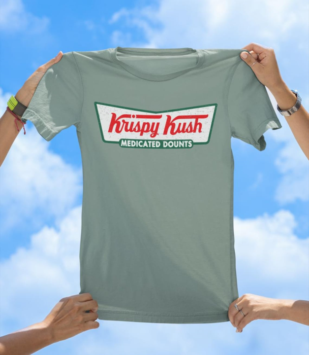 Krispy Kush T-Shirt | Funny Cannabis and Donut Lover Graphic Tee - The Southern Yankee