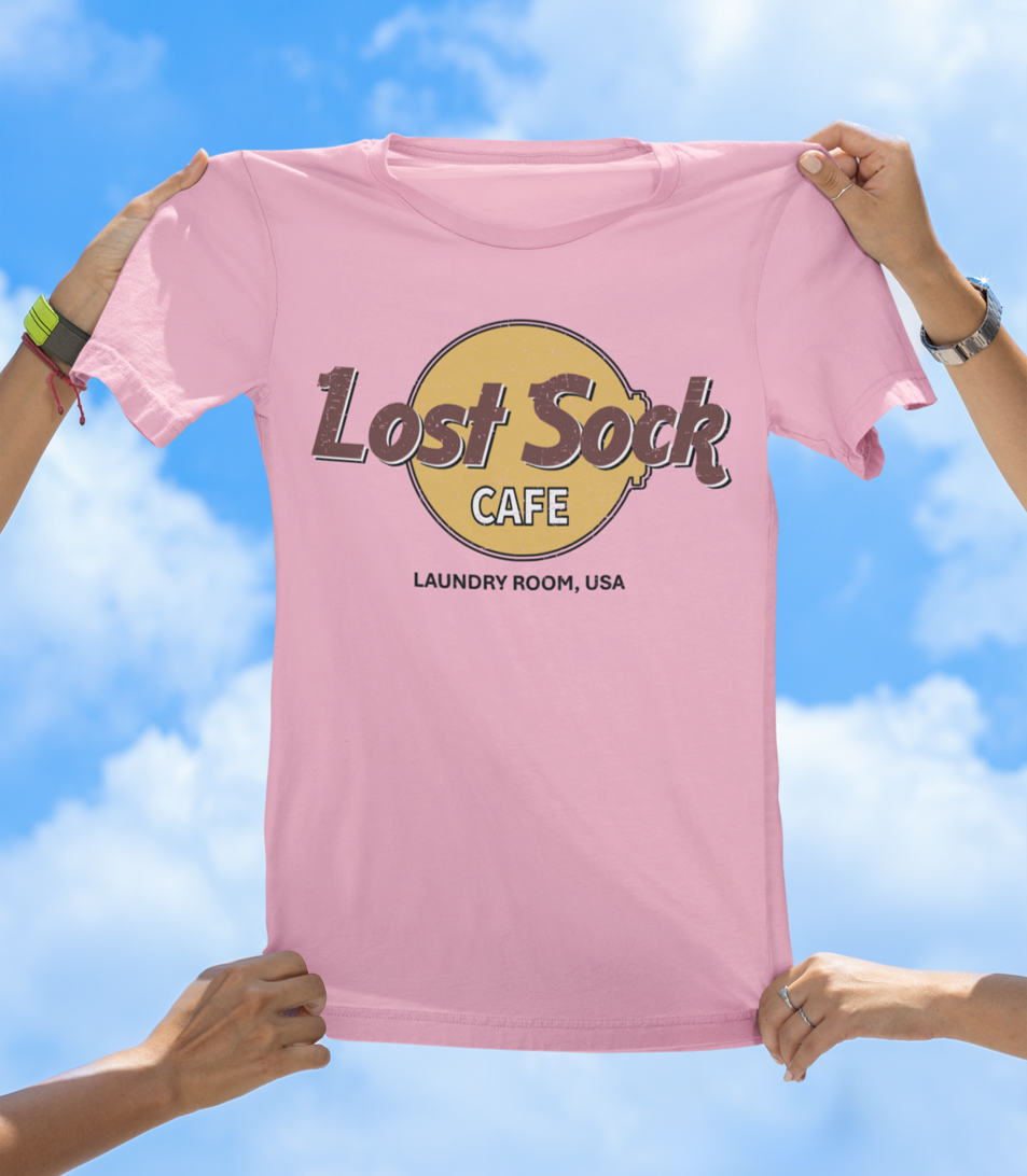 Lost Sock Café T-Shirt | Funny Laundry Room Graphic Tee - The Southern Yankee
