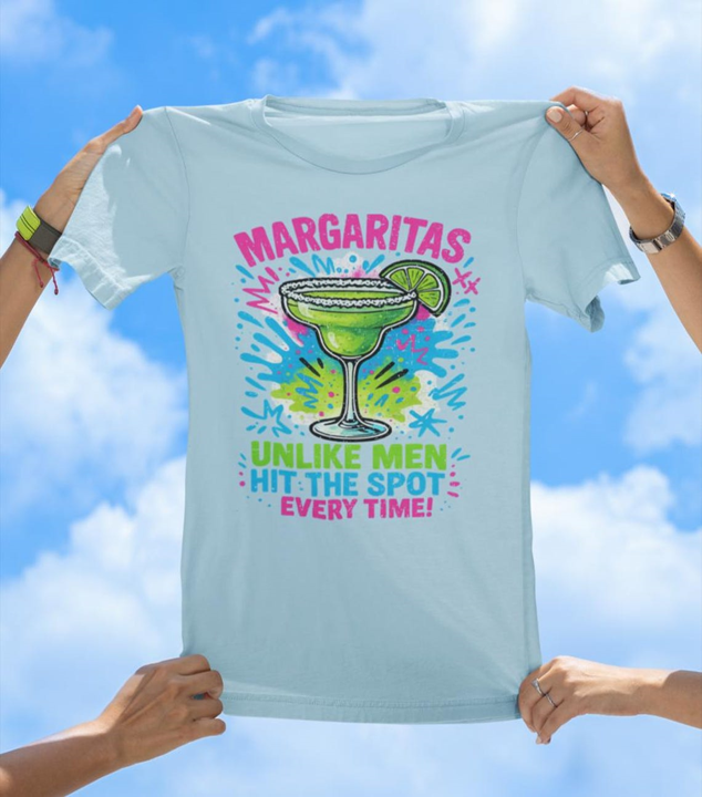 Margaritas Unlike Men T-Shirt | Sassy Cocktail Graphic Tee - The Southern Yankee