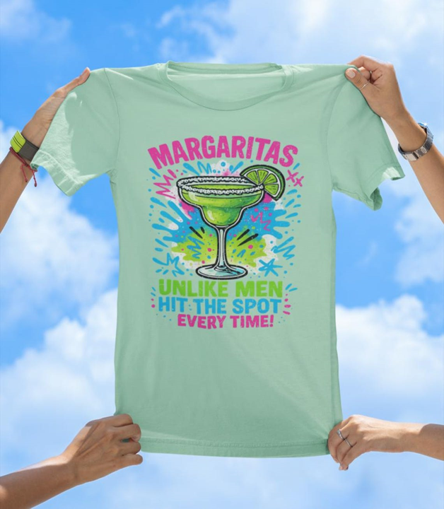 Margaritas Unlike Men T-Shirt | Sassy Cocktail Graphic Tee - The Southern Yankee