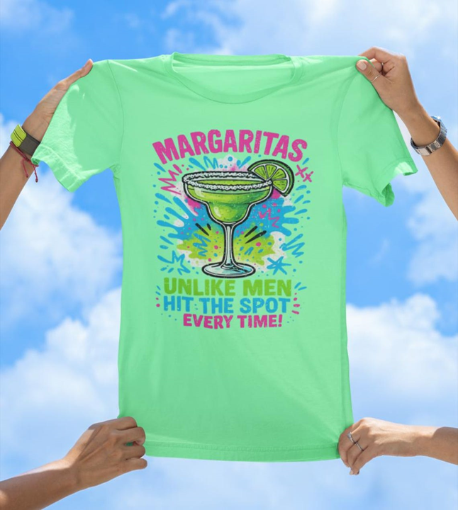 Margaritas Unlike Men T-Shirt | Sassy Cocktail Graphic Tee - The Southern Yankee