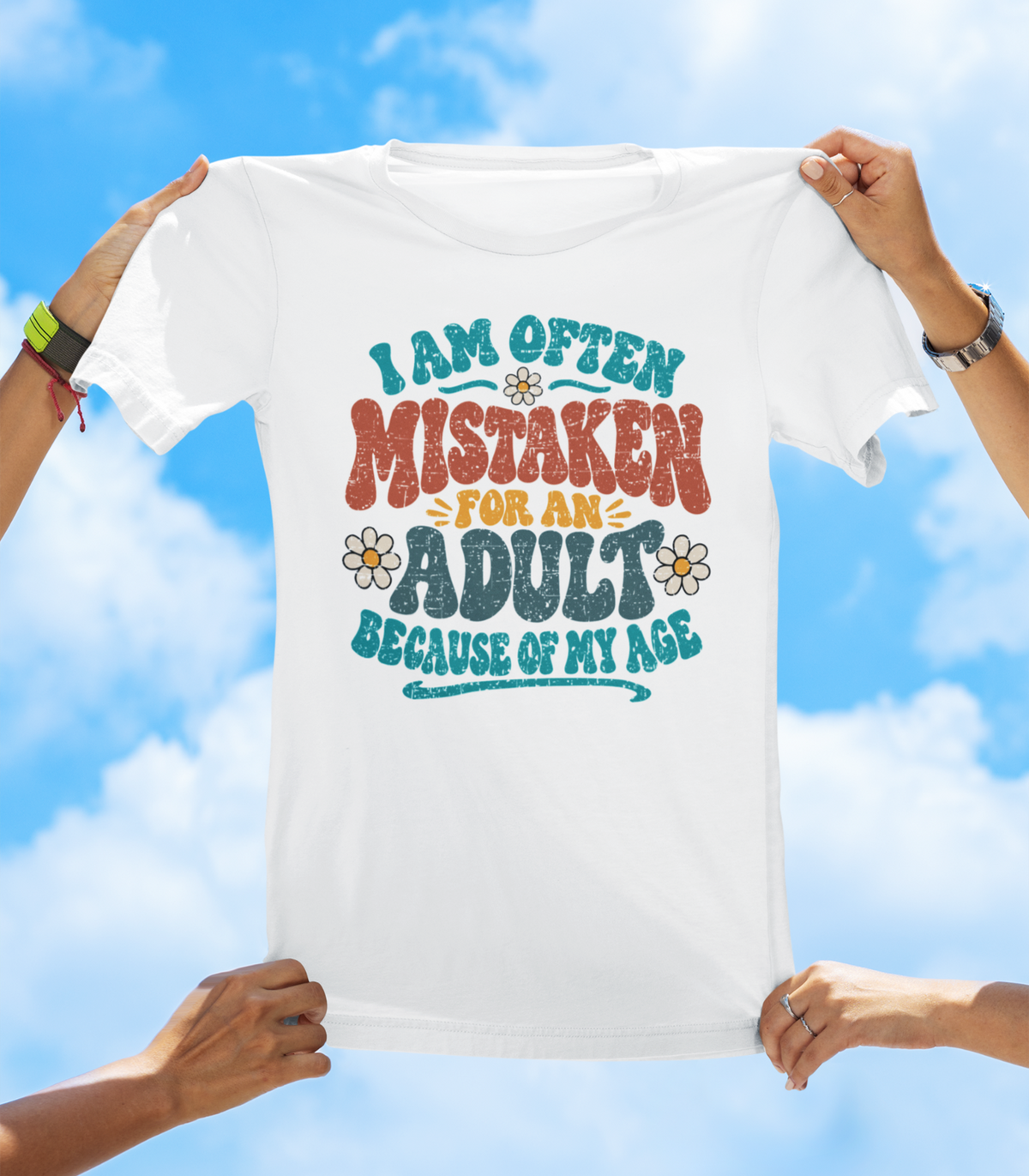 I Am Often Mistaken for an Adult Because of My Age T-Shirt – Funny Aging Graphic Tee - The Southern Yankee
