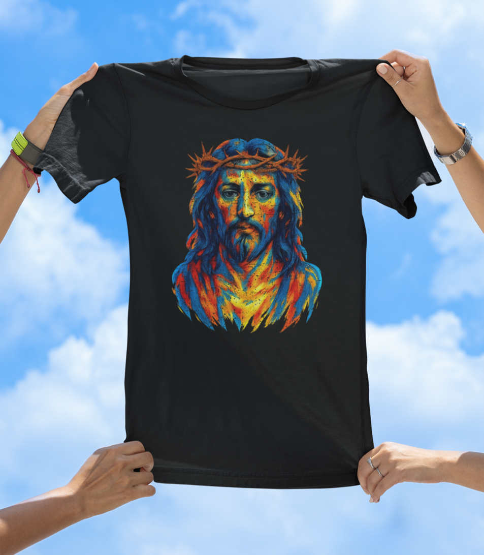 Painted Jesus T-Shirt – Faith Meets Art - The Southern Yankee