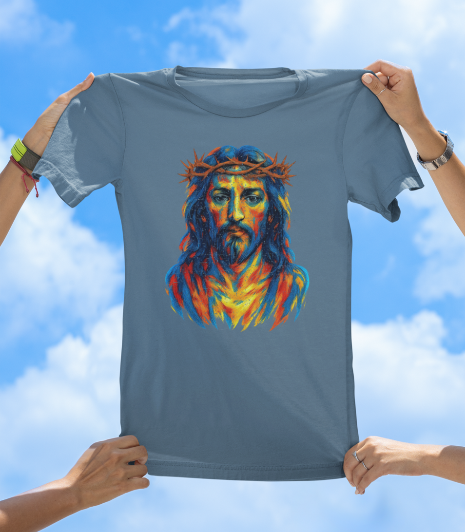 Painted Jesus T-Shirt – Faith Meets Art - The Southern Yankee
