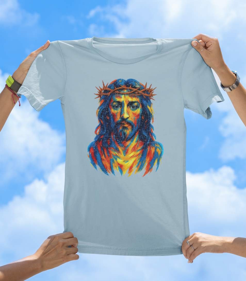 Painted Jesus T-Shirt – Faith Meets Art - The Southern Yankee