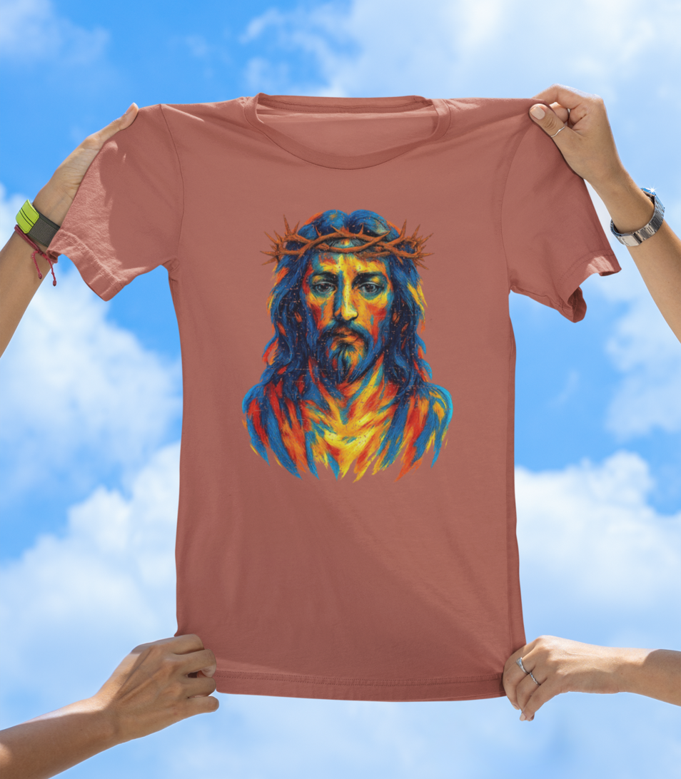 Painted Jesus T-Shirt – Faith Meets Art - The Southern Yankee