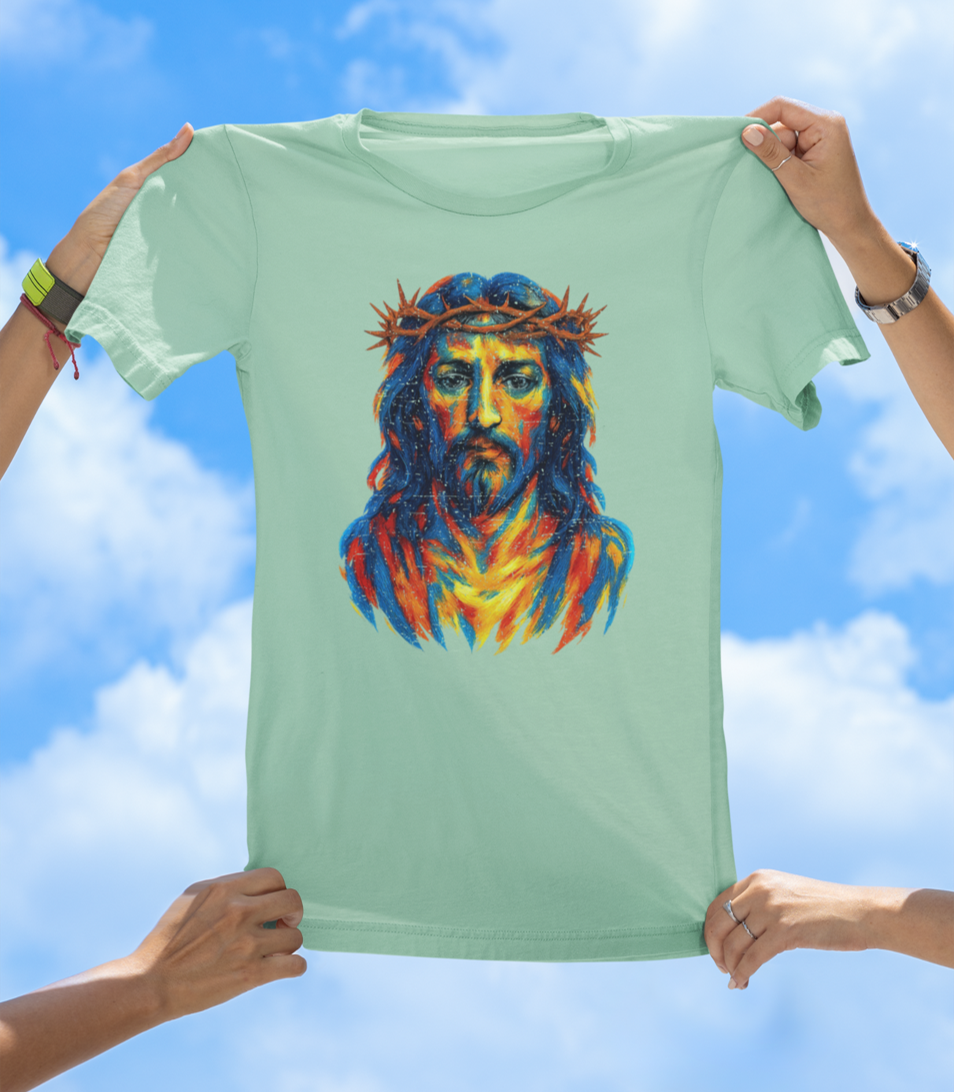 Painted Jesus T-Shirt – Faith Meets Art - The Southern Yankee