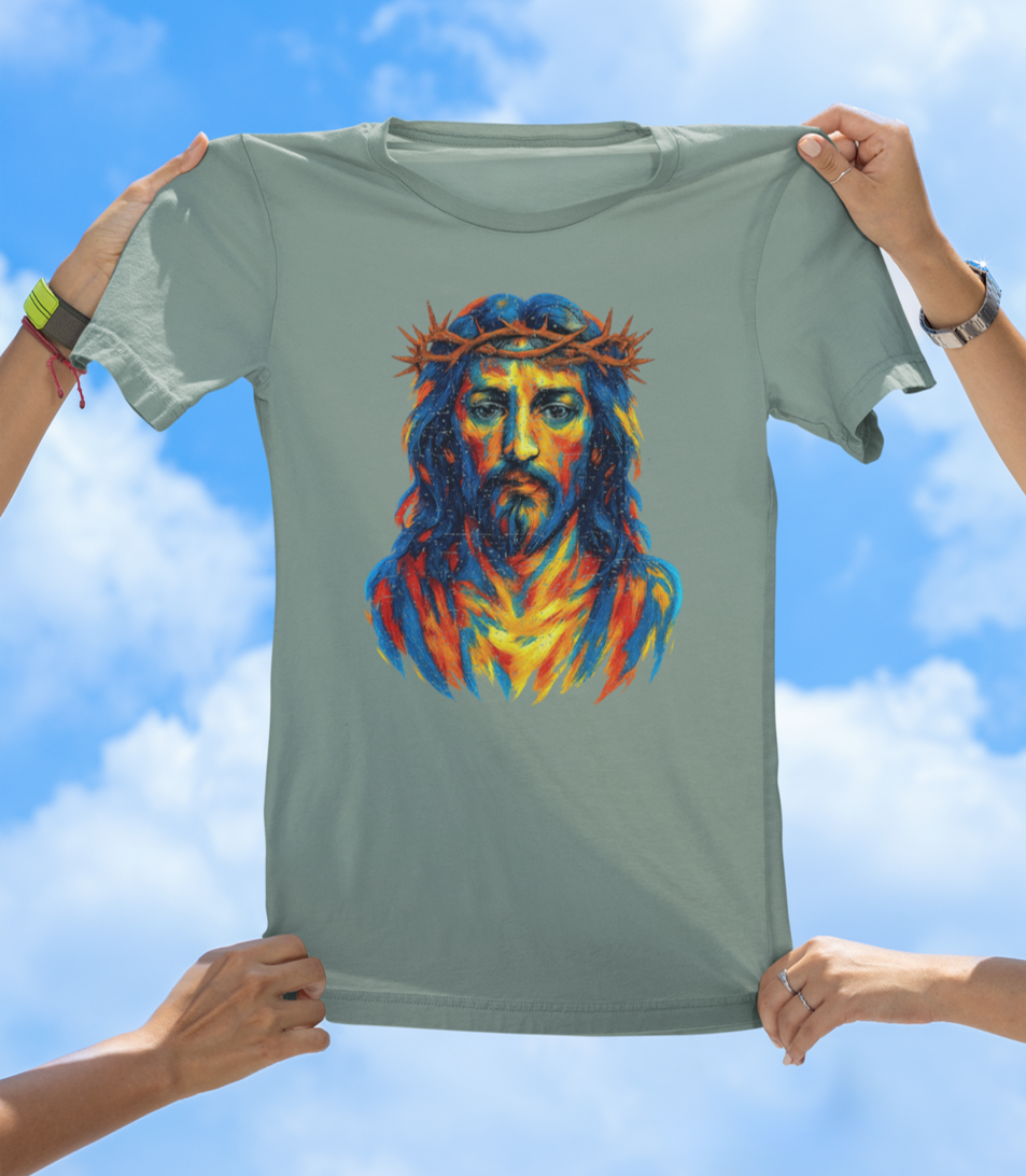 Painted Jesus T-Shirt – Faith Meets Art - The Southern Yankee
