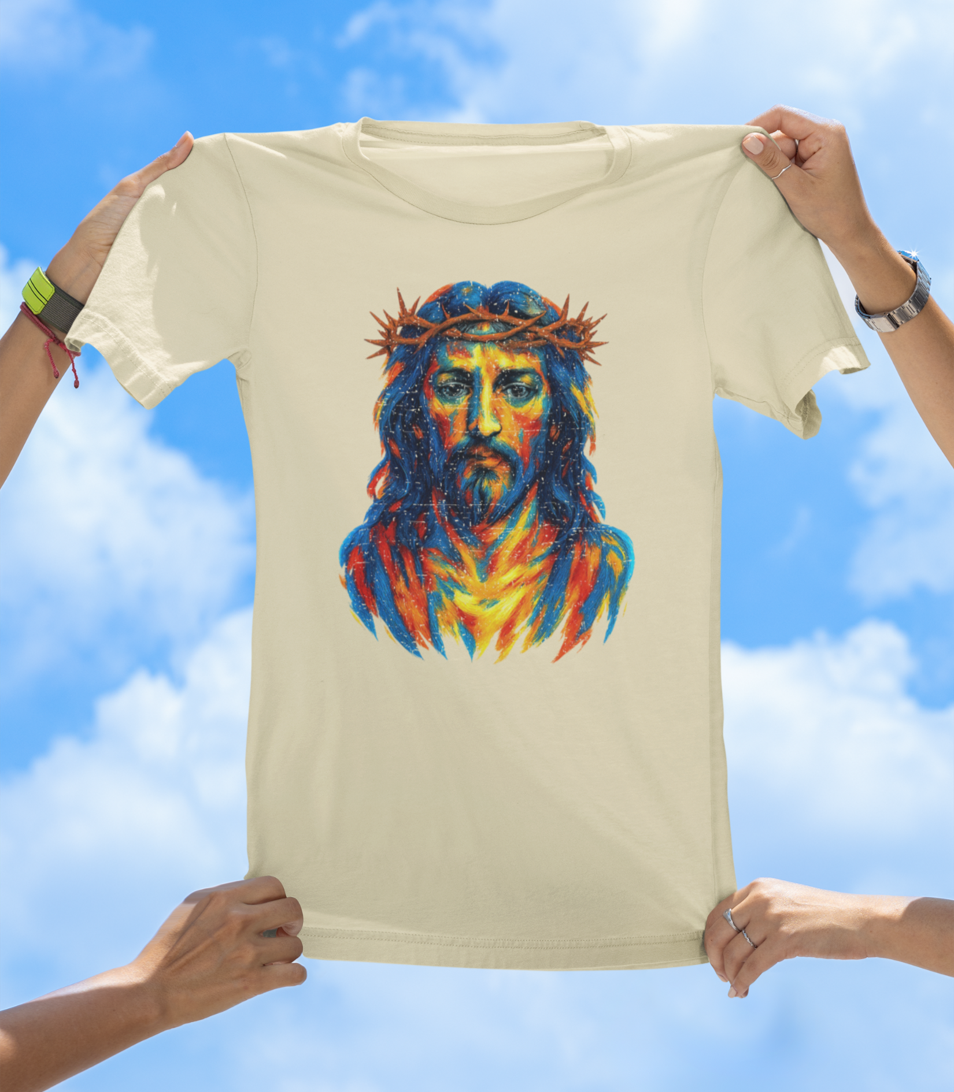 Painted Jesus T-Shirt – Faith Meets Art - The Southern Yankee