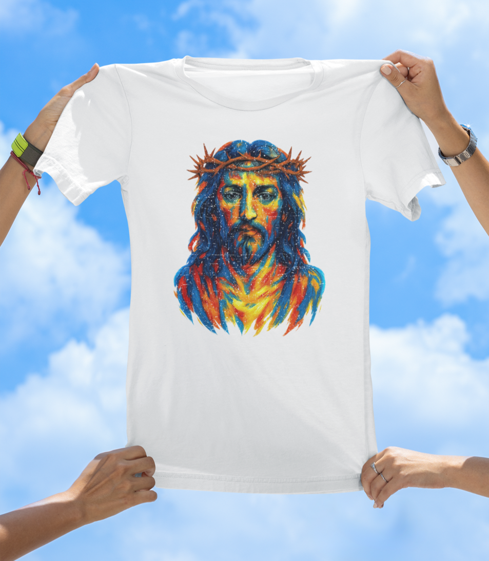Painted Jesus T-Shirt – Faith Meets Art - The Southern Yankee