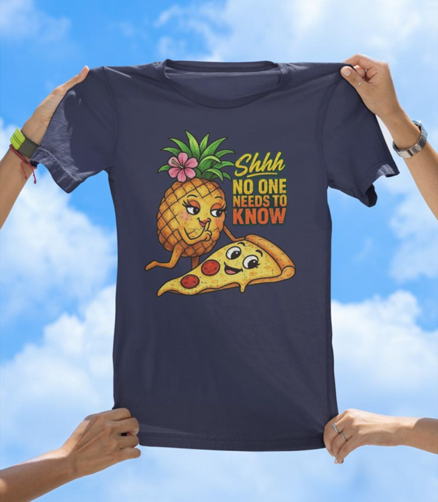 Pineapple on Pizza T-Shirt | Shhh, No One Needs to Know Graphic Tee - The Southern Yankee