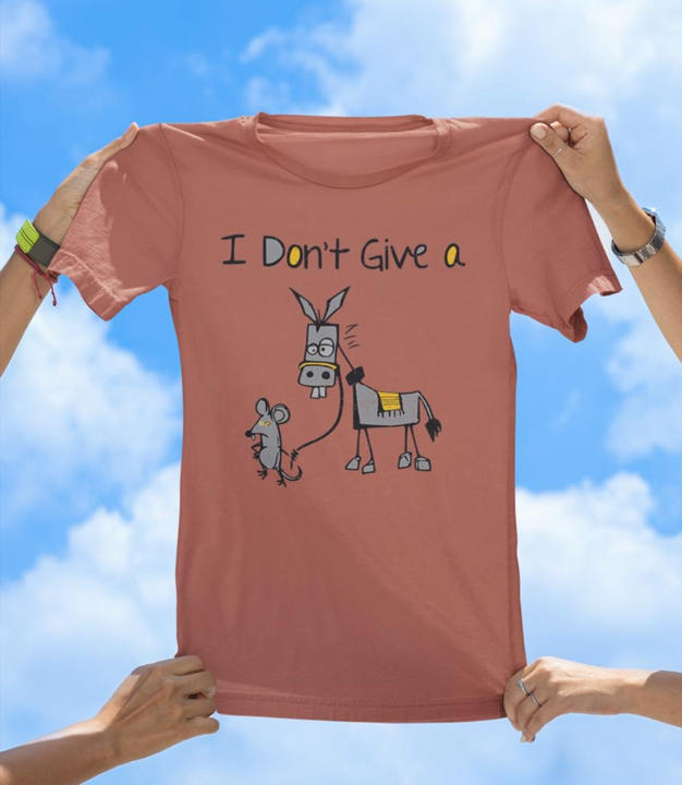 I Don’t Give a Rat’s Ass T-Shirt | Funny Cartoon Animal Pun Tee - The Southern Yankee