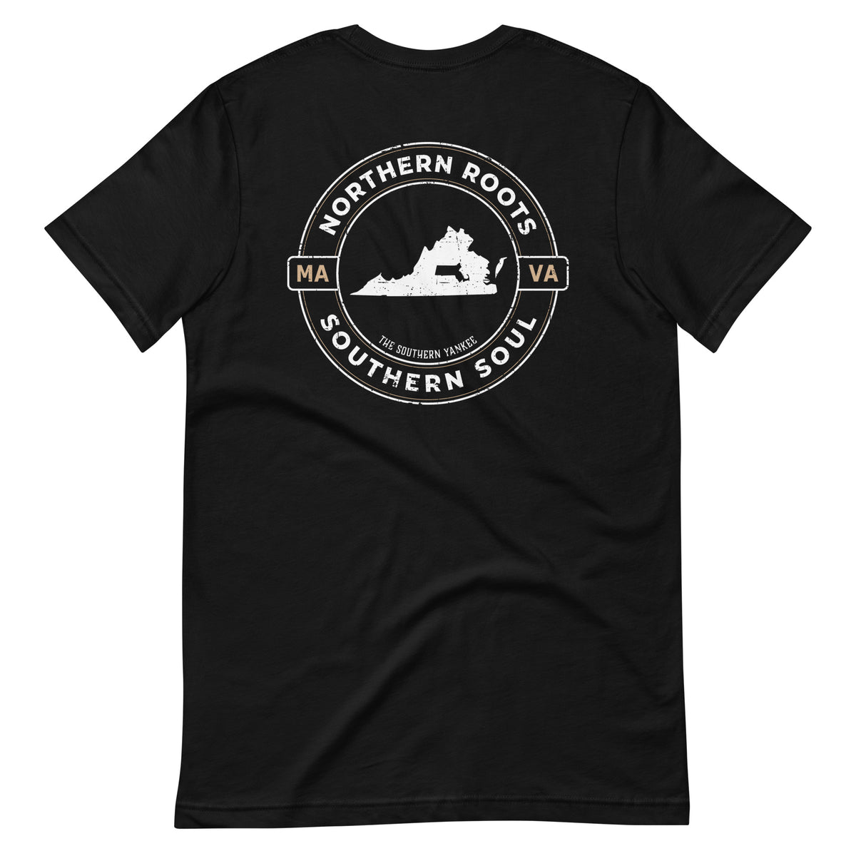 Virginia with Massachusetts Roots Tee - The Southern Yankee