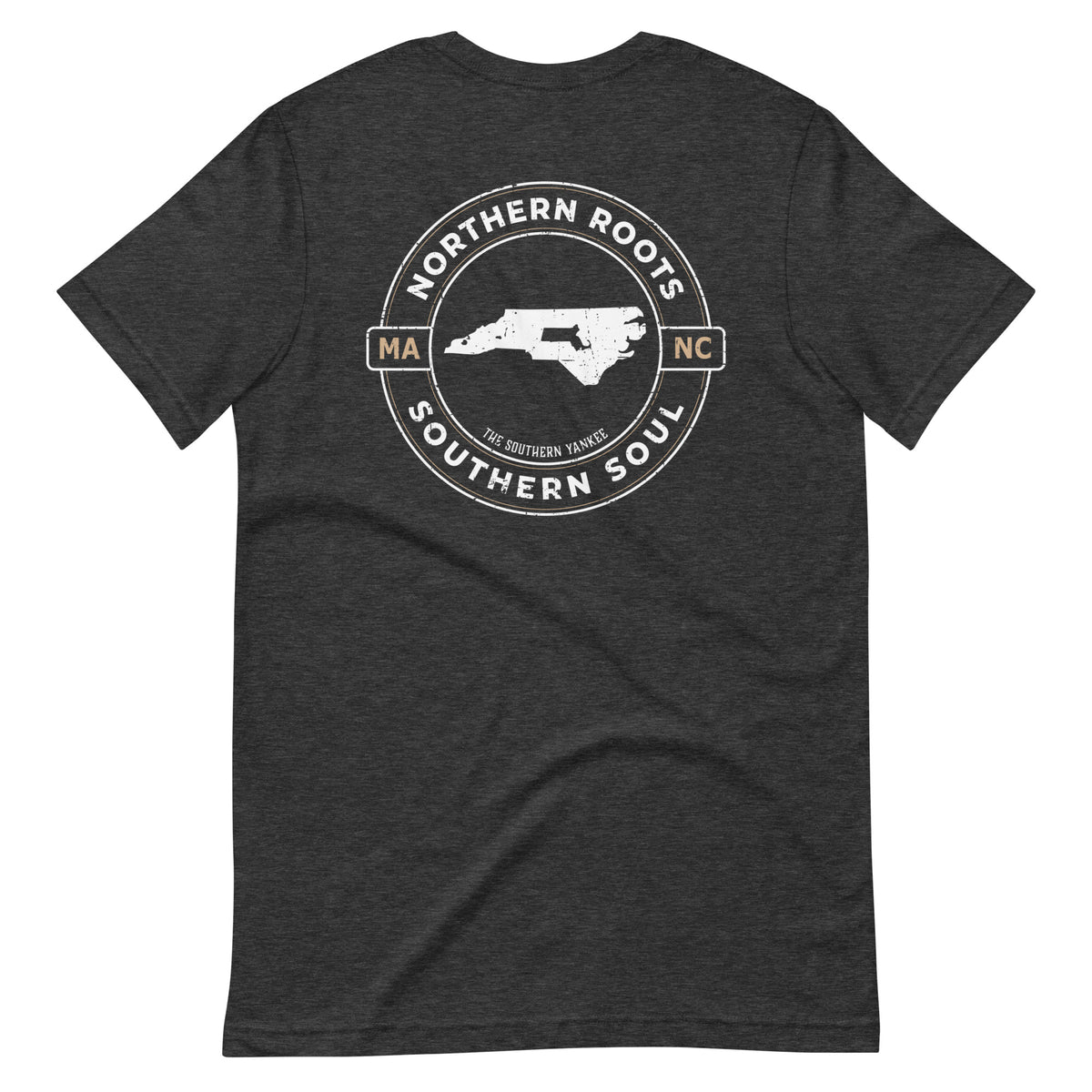North Carolina with Massachusetts Roots Tee - The Southern Yankee