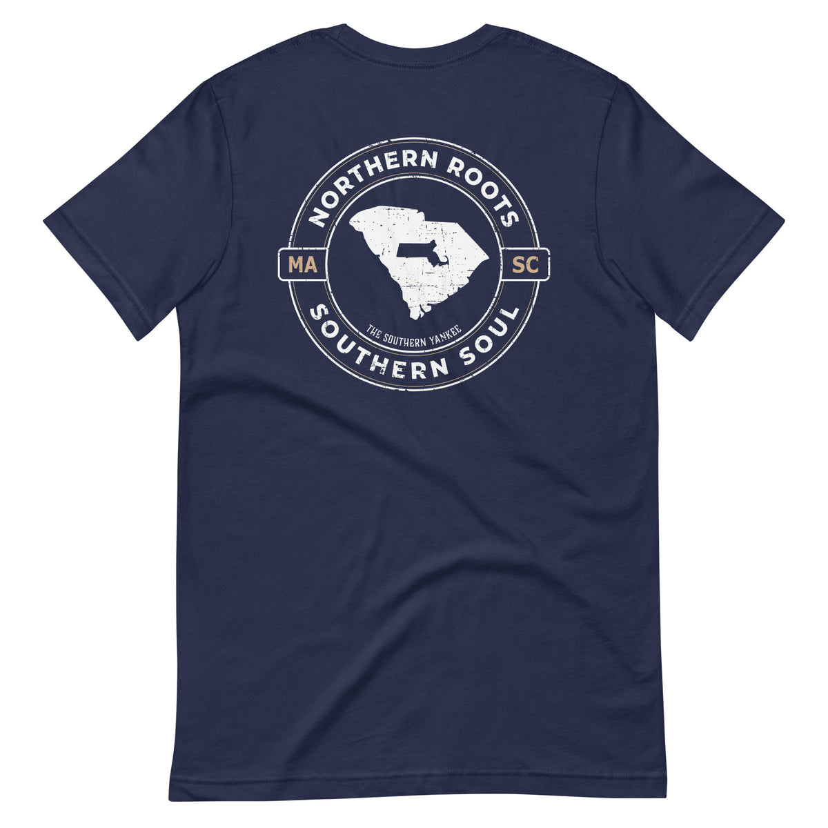 South Carolina with Massachusetts Roots Tee - The Southern Yankee