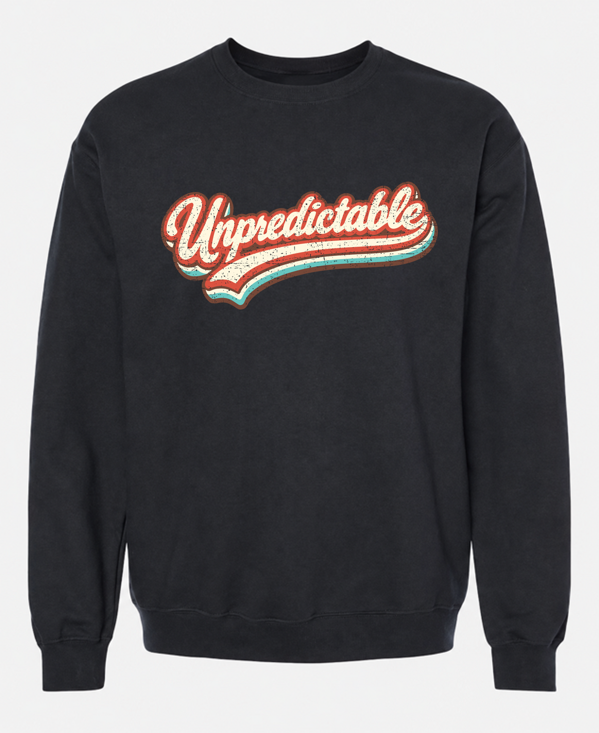 Unpredictable Sweatshirt – Retro Script Graphic Crewneck - The Southern Yankee