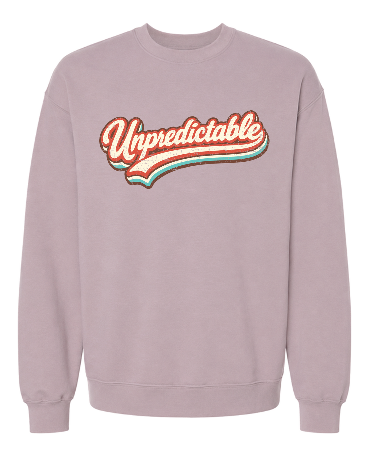 Unpredictable Sweatshirt – Retro Script Graphic Crewneck - The Southern Yankee