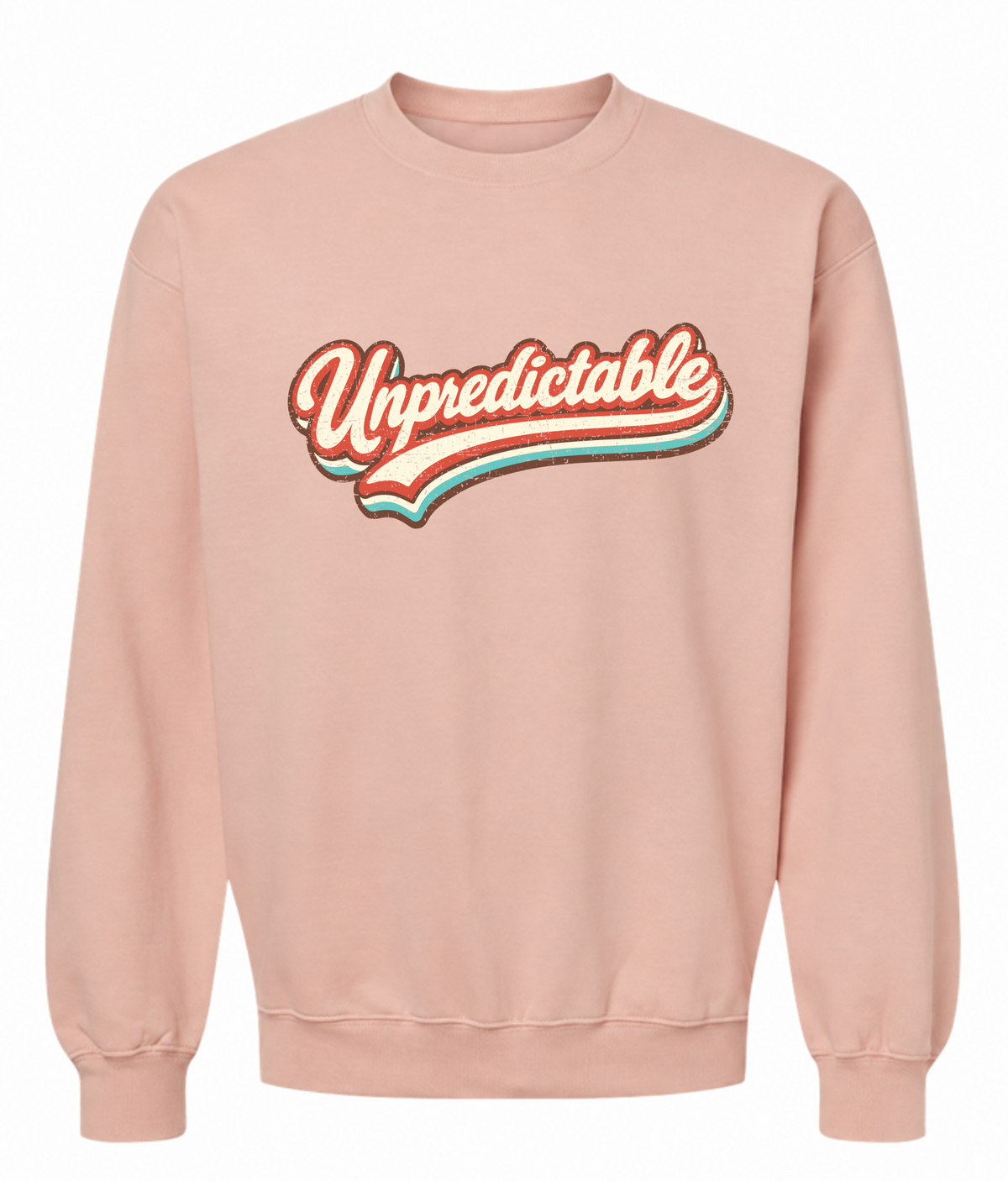 Unpredictable Sweatshirt – Retro Script Graphic Crewneck - The Southern Yankee