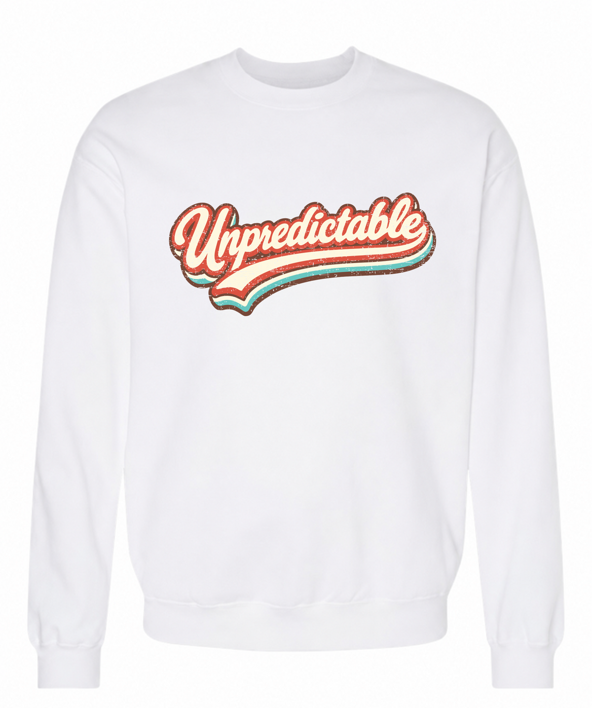 Unpredictable Sweatshirt – Retro Script Graphic Crewneck - The Southern Yankee