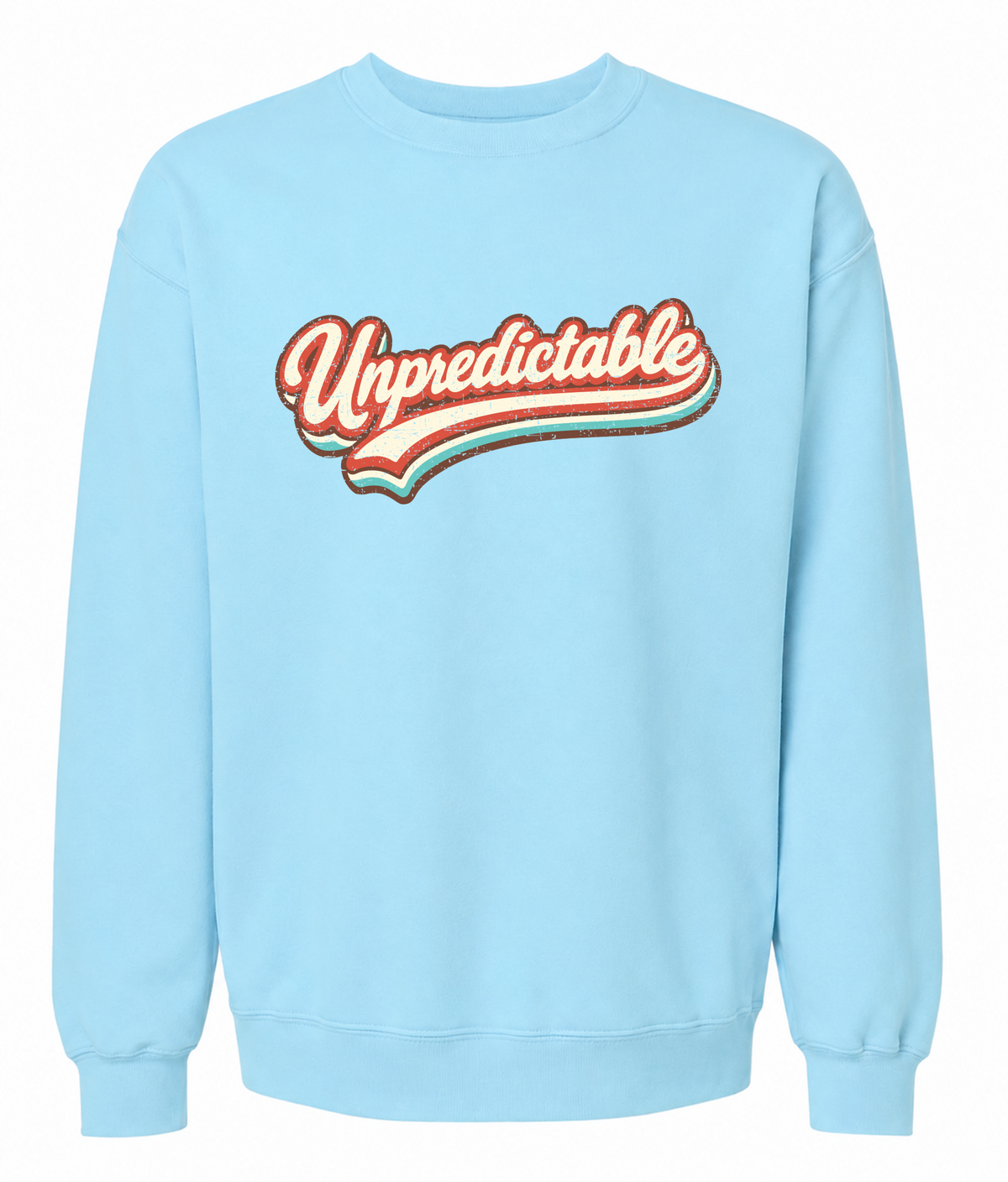 Unpredictable Sweatshirt – Retro Script Graphic Crewneck - The Southern Yankee