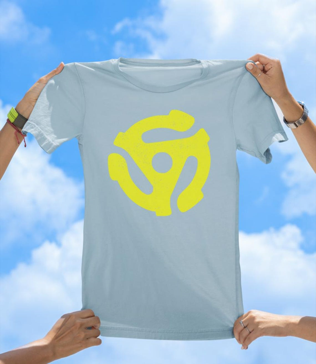 Vintage 45 RPM Adapter T-Shirt | Retro Music Lover Tee - The Southern Yankee